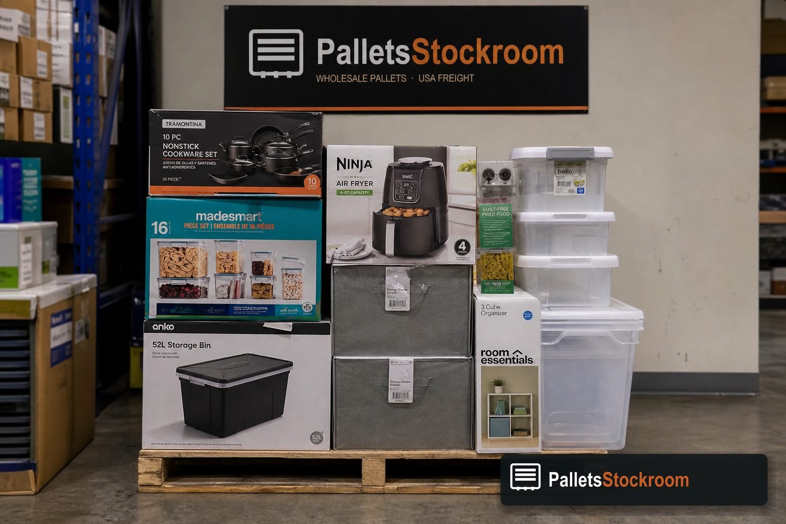 Housewares pallet at PalletsStockroom