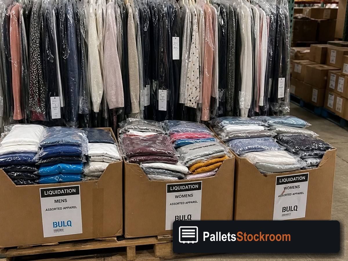 Adidas Clothing Pallets — Full pallet view