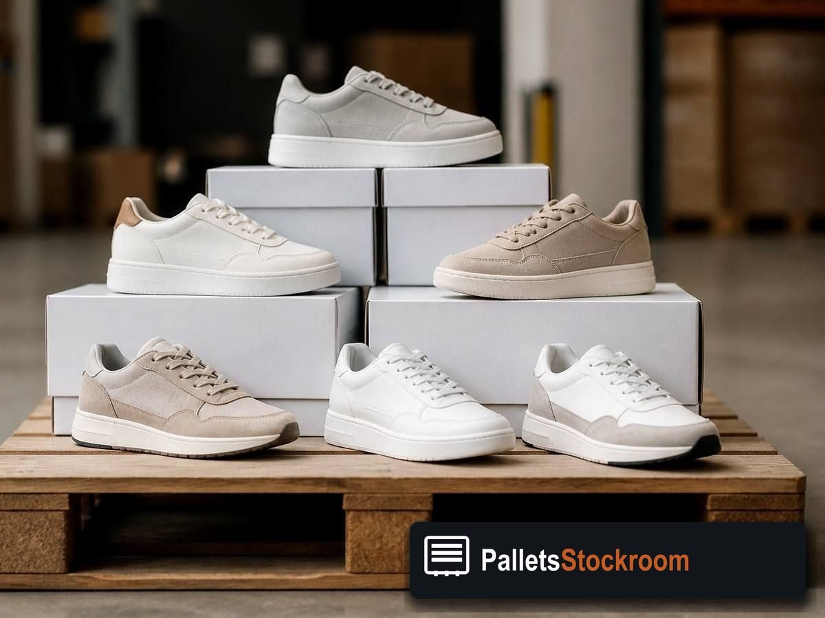 Adidas Shoe Pallets — Full pallet view