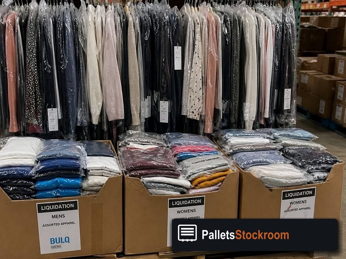 Apparel Pallets — Full pallet view