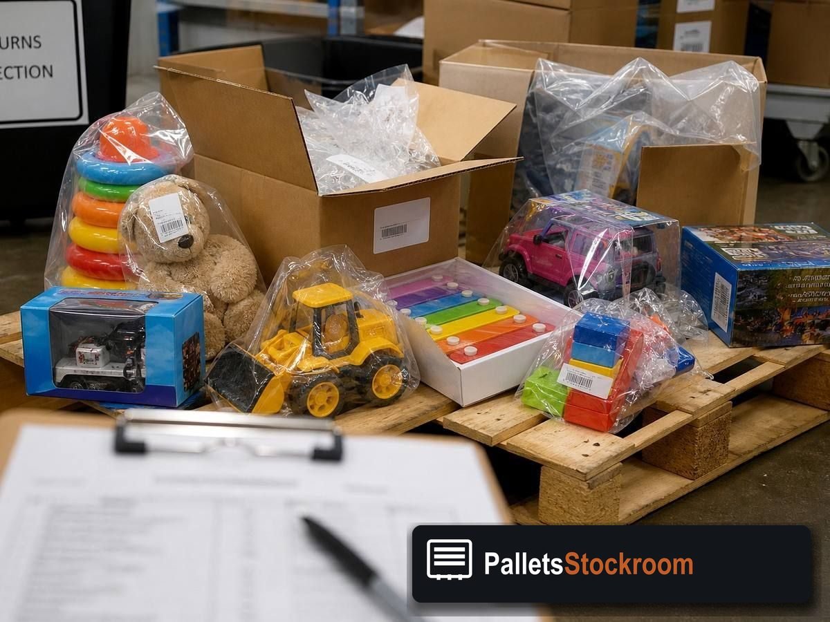 Baby Toy Pallets — Warehouse / shipping context