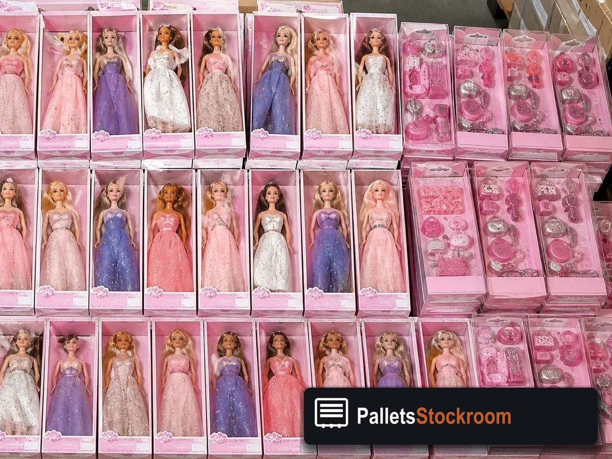Barbie Pallets — Pallet inventory close-up