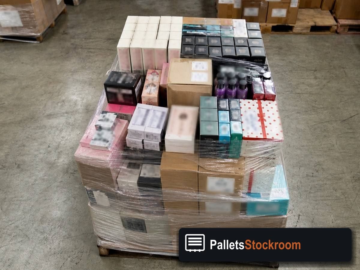 Beauty Pallets — Pallet inventory close-up