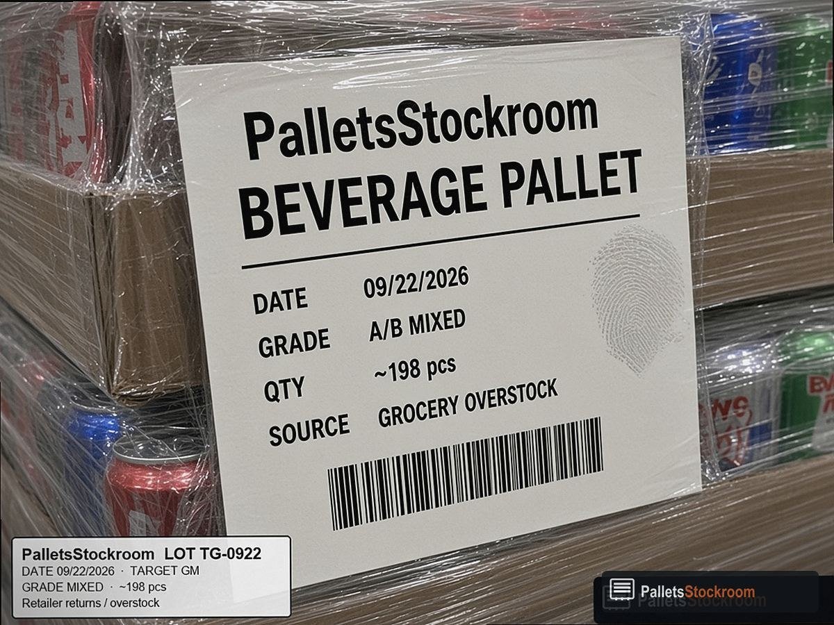 Beverage Drink Pallets — Warehouse pallet / packing context