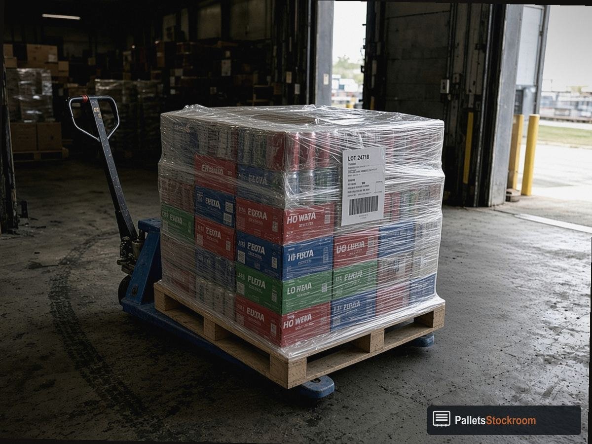 Beverage Drink Pallets — Dock or aisle staging for freight