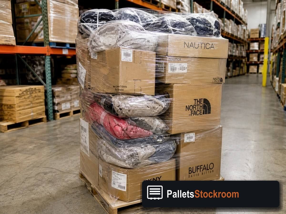 Clothing Liquidation Pallets — Second pallet angle