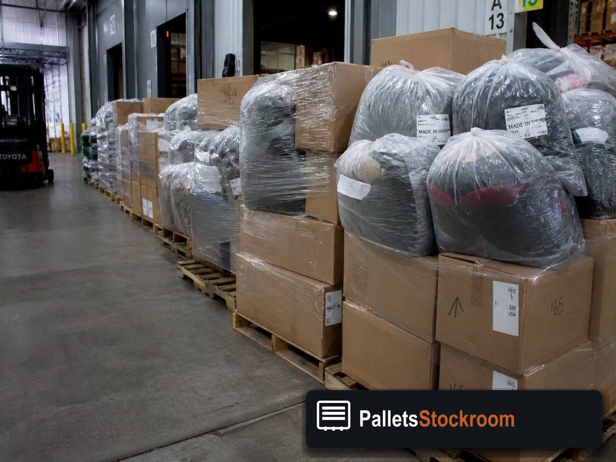 Clothing Liquidation Pallets — Warehouse / shipping context