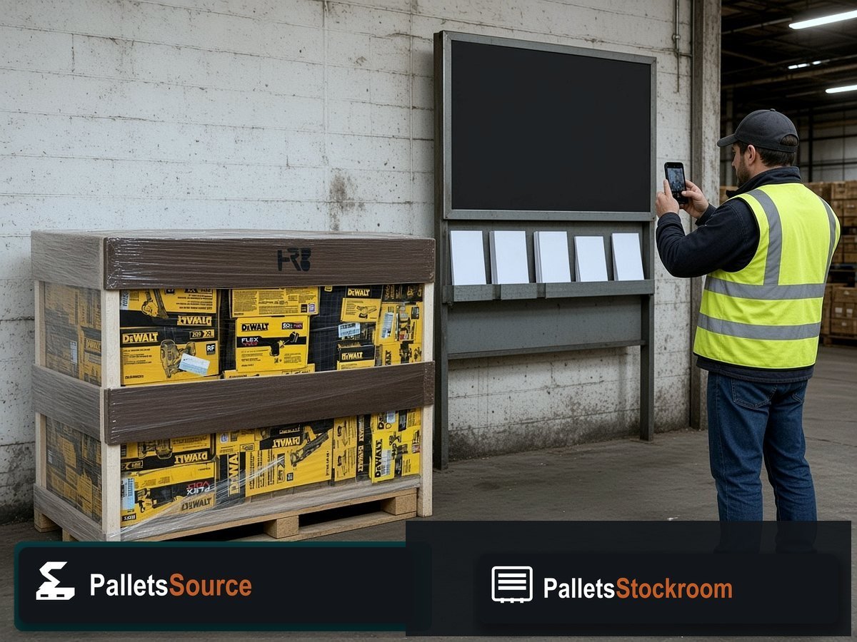 Contractor Tool Liquidation Pallets — Dock or aisle staging for freight