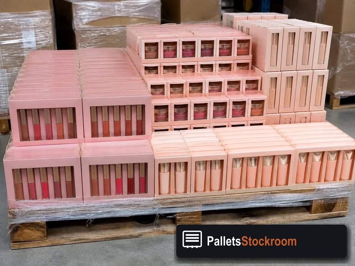 Cosmetics Pallets — Full pallet view