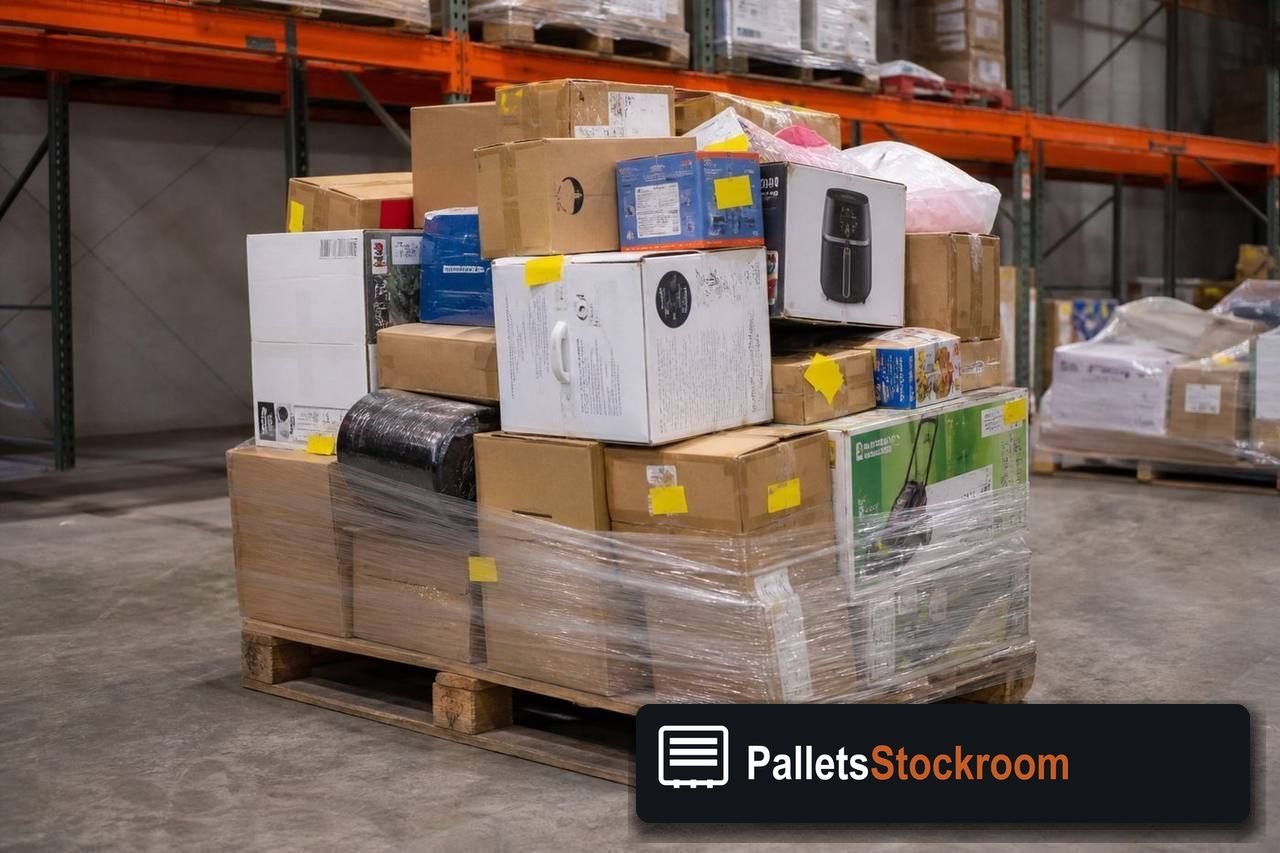 Customer Return Merchandise Pallets — Full pallet view