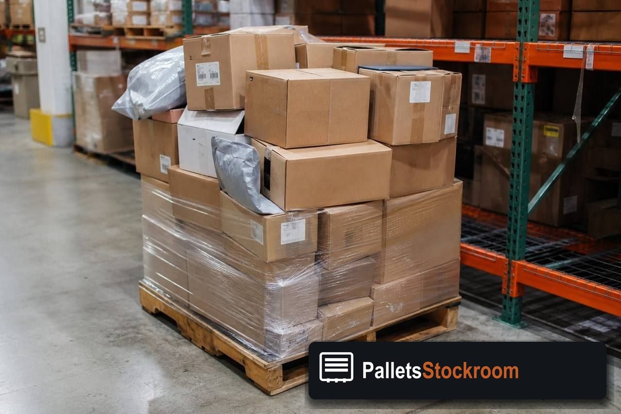 Customer Return Merchandise Pallets — Second pallet angle