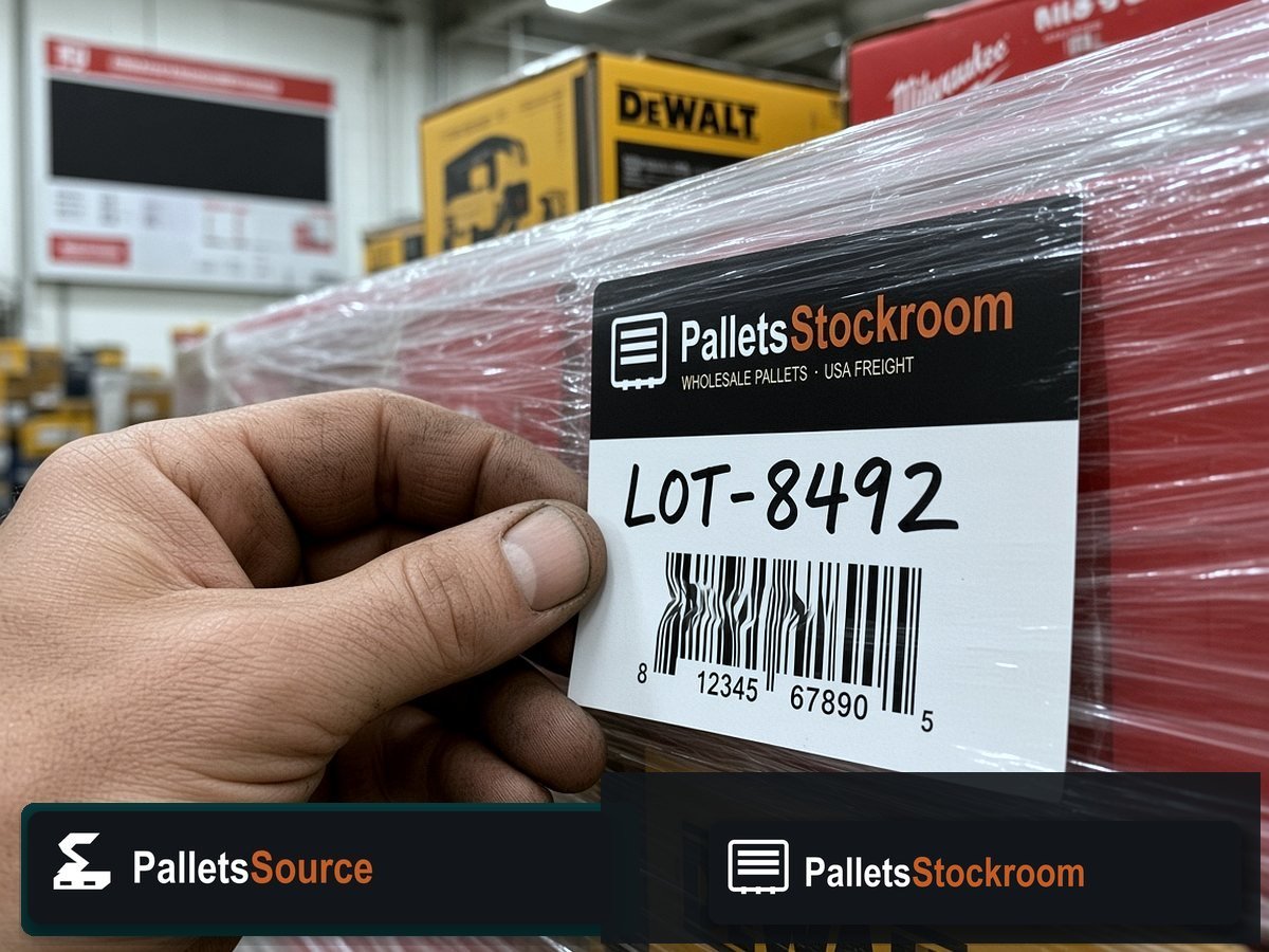 DeWalt Cordless Tool Pallets — Dock or aisle staging for freight