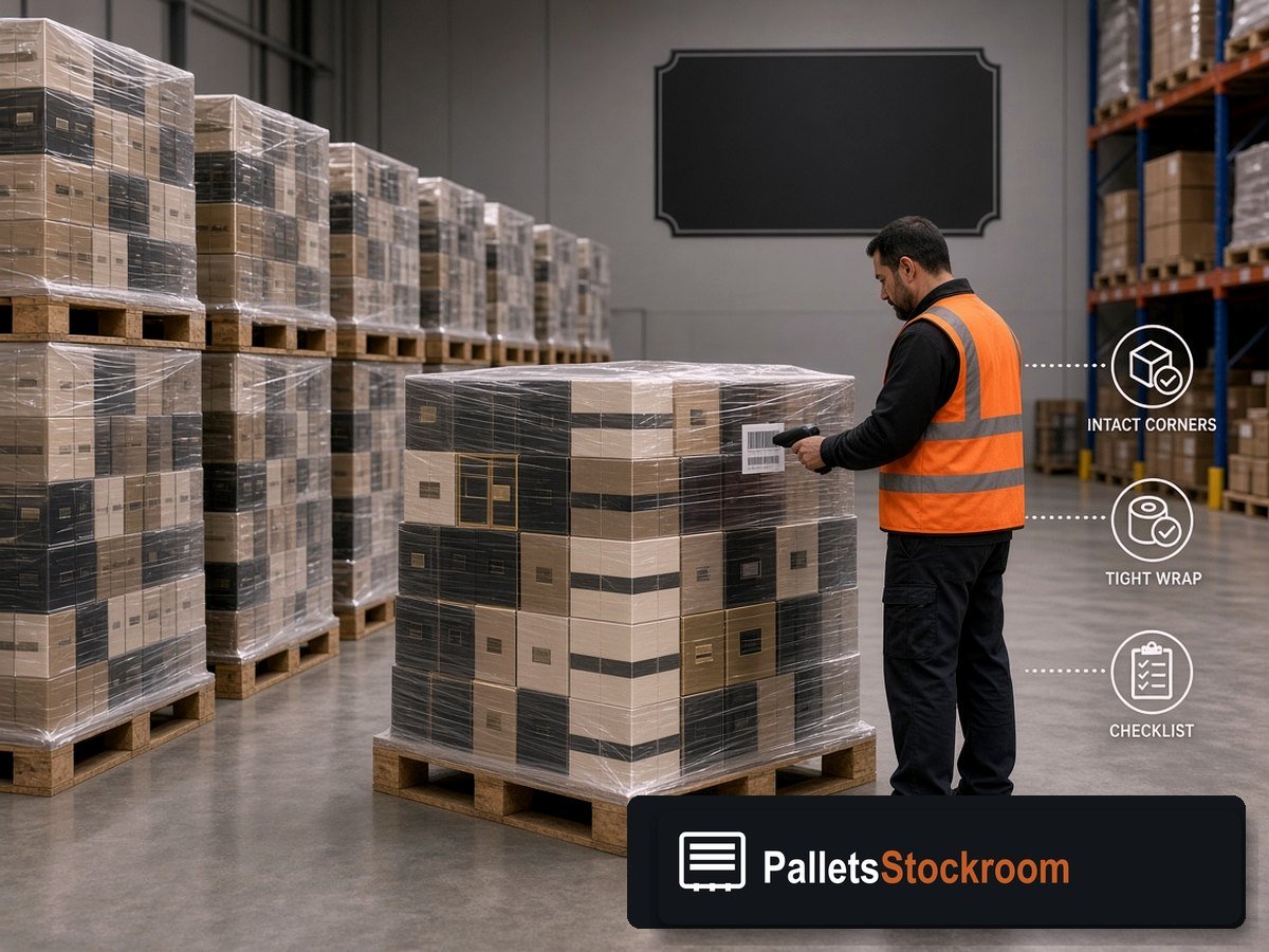 Dior Perfume Pallets — Aisle or dock staging for USA freight