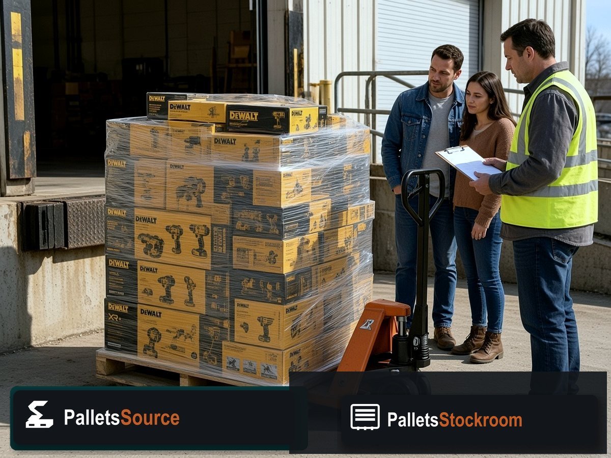 DIY Home Improvement Tool Pallets — Warehouse pallet / packing context