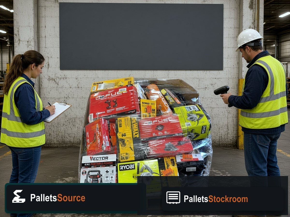 DIY Home Improvement Tool Pallets — Dock or aisle staging for freight