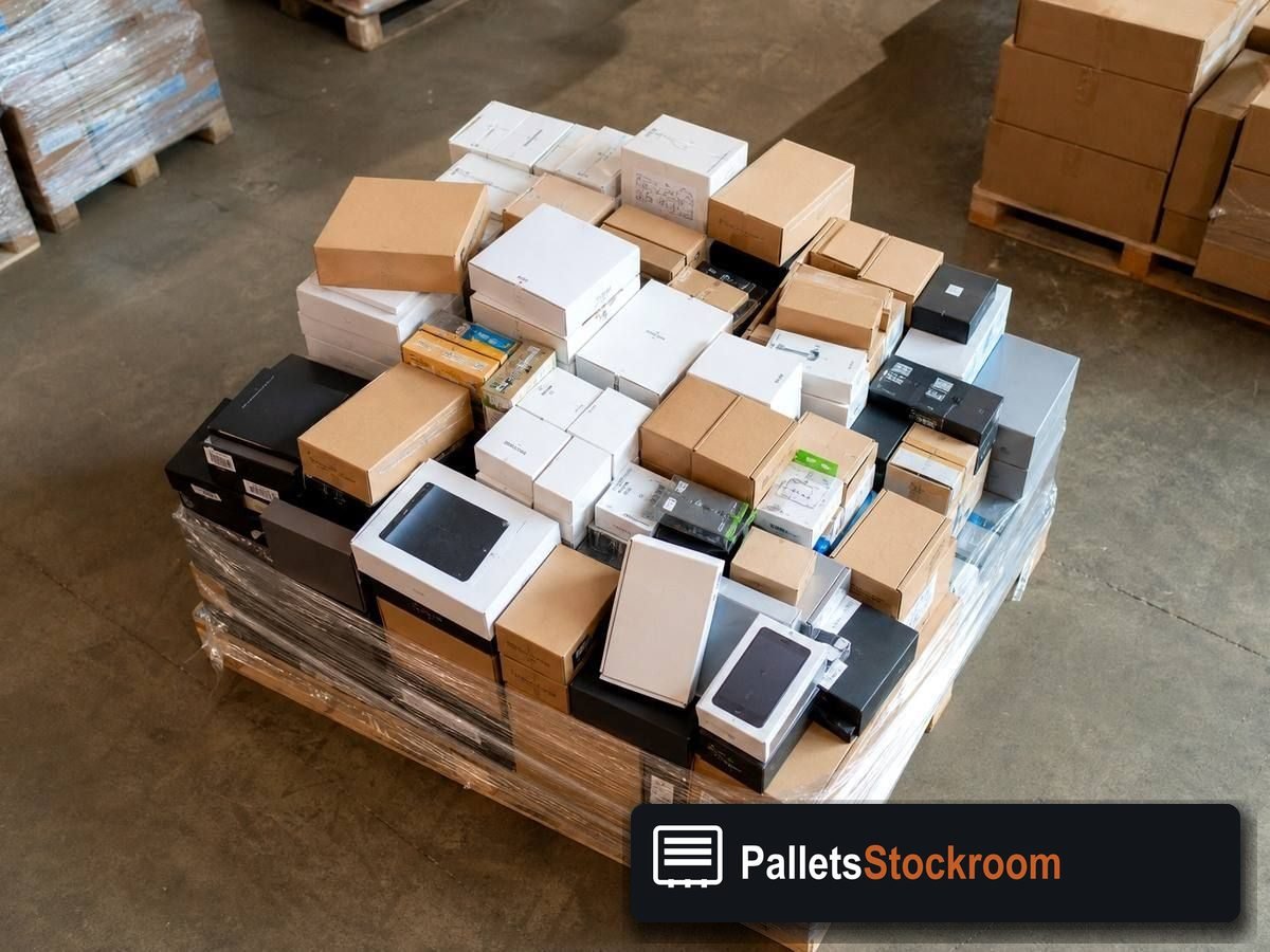 Electronics Liquidation Pallets — Full pallet view