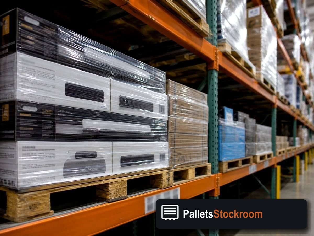 Electronics Pallets — Warehouse / shipping context