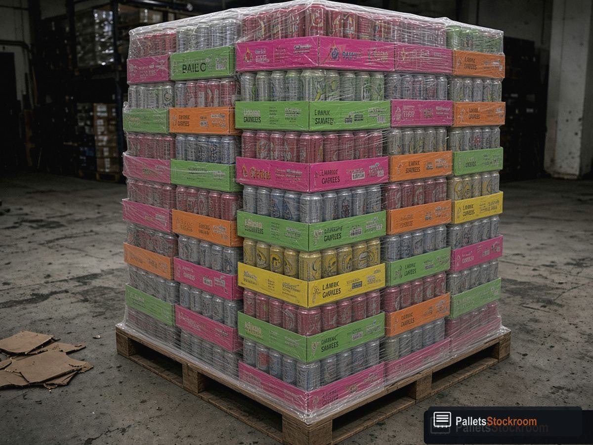 Energy Drink Pallets — Product detail — inventory close-up