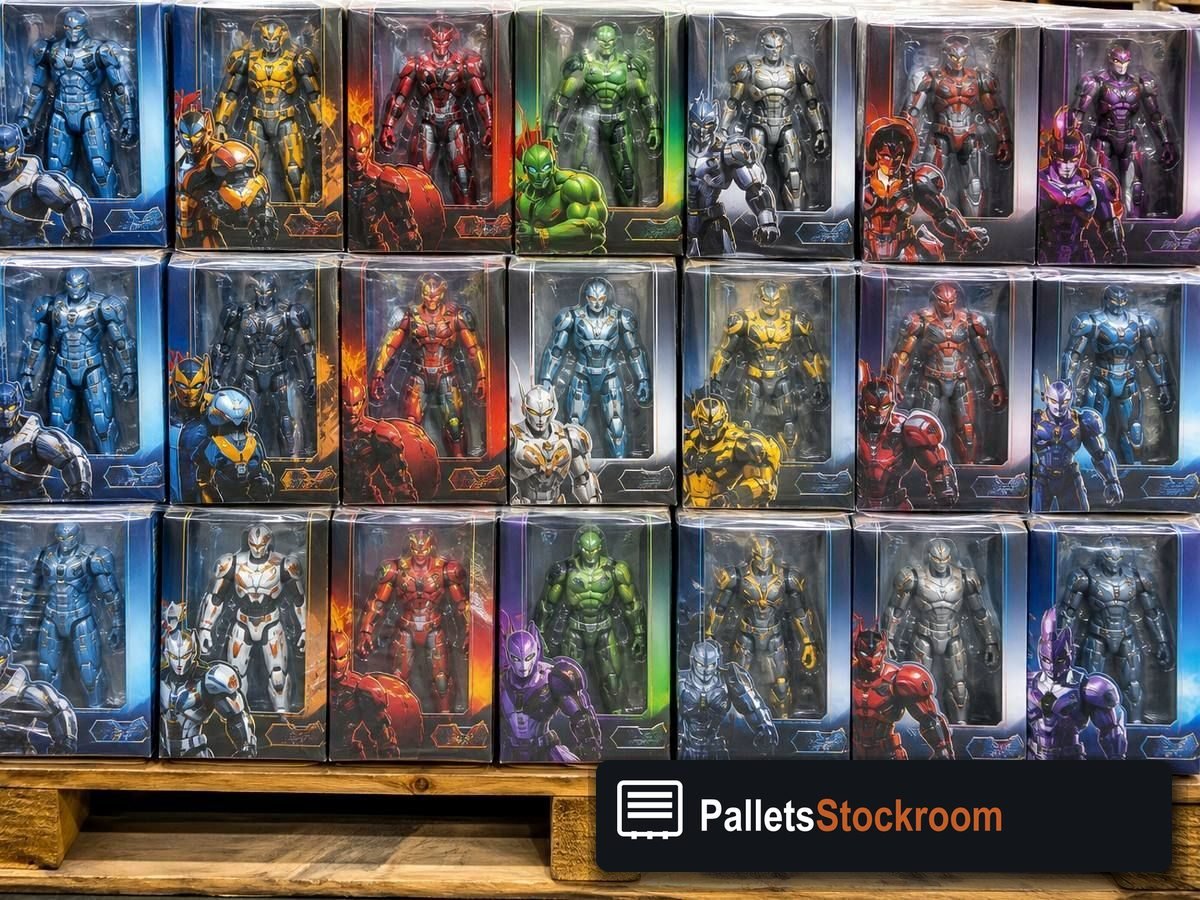 Hasbro Toy Pallets — Pallet inventory close-up