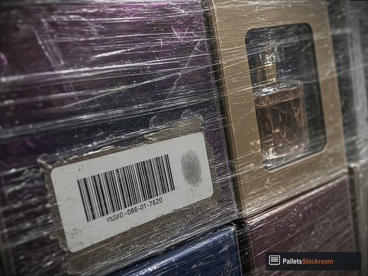 High-End Designer Fragrance Pallets — Fragrance assortment close-up