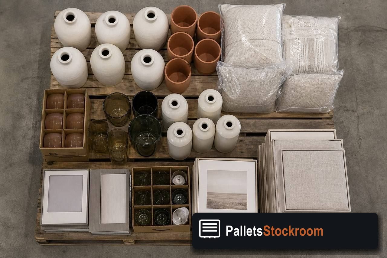 Home Decor Pallets — Pallet inventory close-up