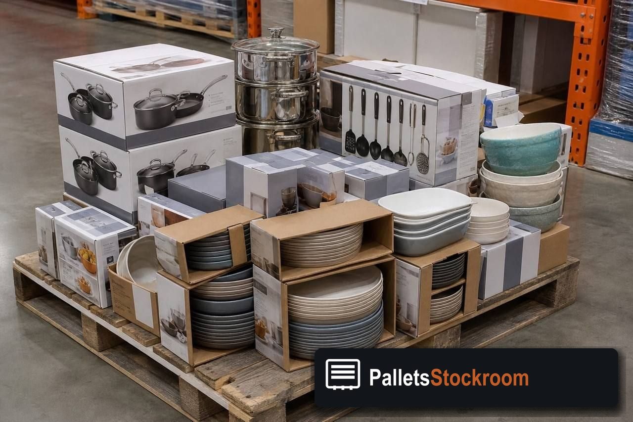 Kitchenware Pallets — Full pallet view