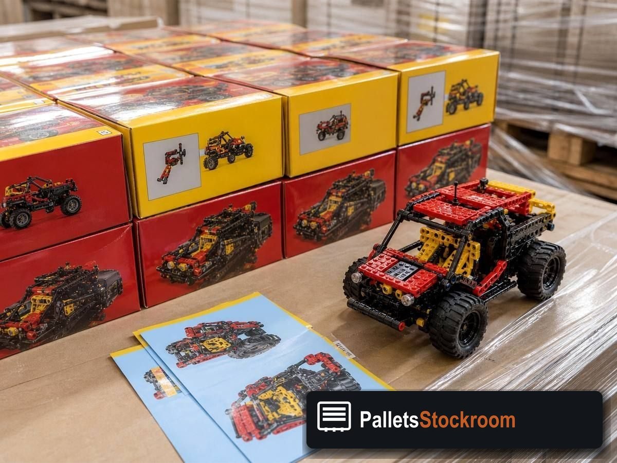 LEGO Liquidation Pallets — Full pallet view