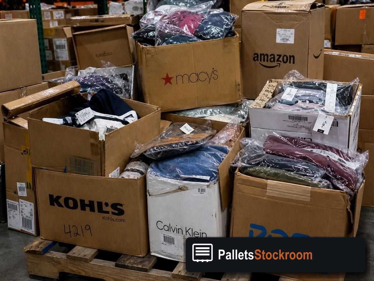 Lululemon Liquidation Pallets — Full pallet view