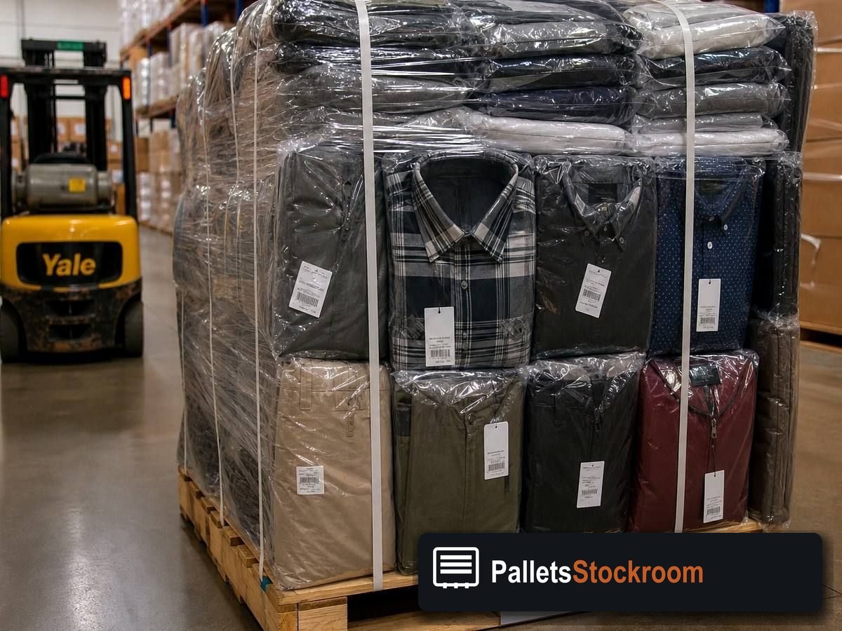 Lululemon Liquidation Pallets — Second pallet angle