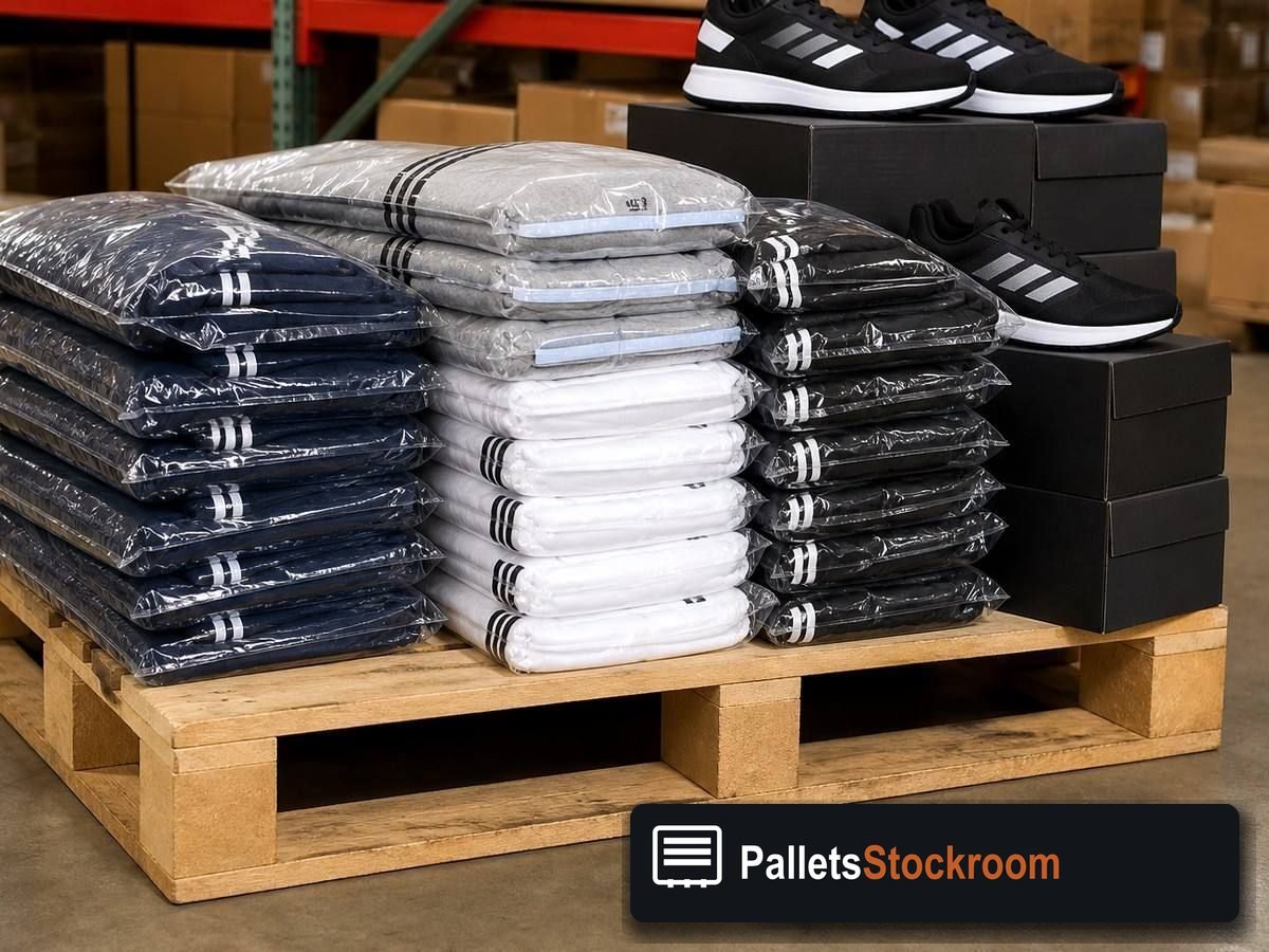 Lululemon Pallets — Pallet inventory close-up