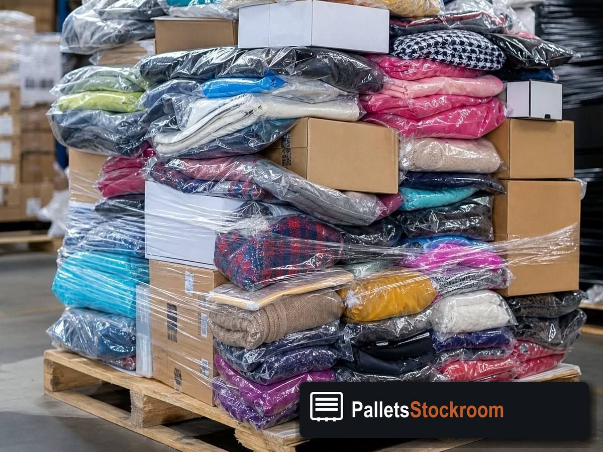 Lululemon Wholesale Pallets — Full pallet view
