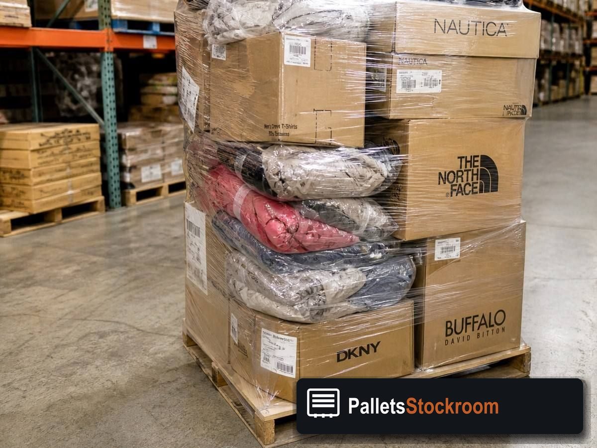 Lululemon Wholesale Pallets — Second pallet angle