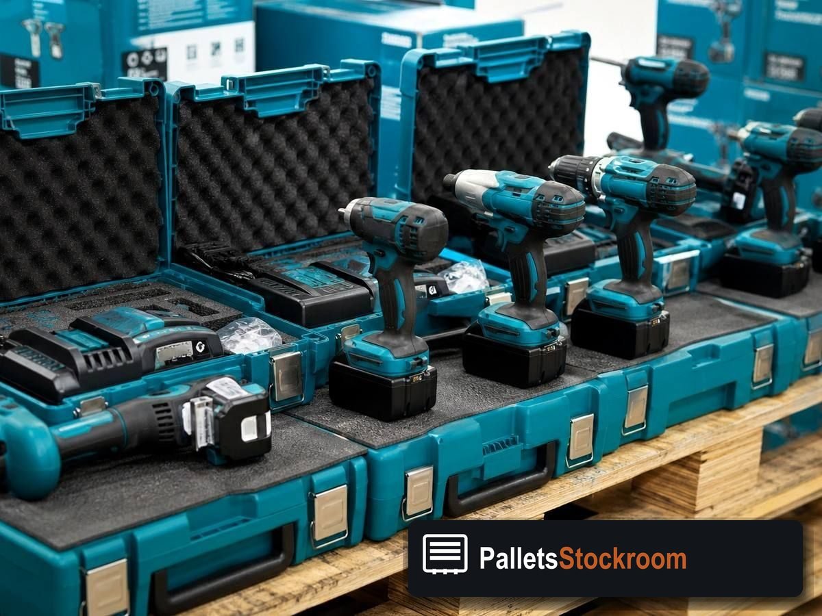 Makita Tool Pallets — Pallet inventory close-up