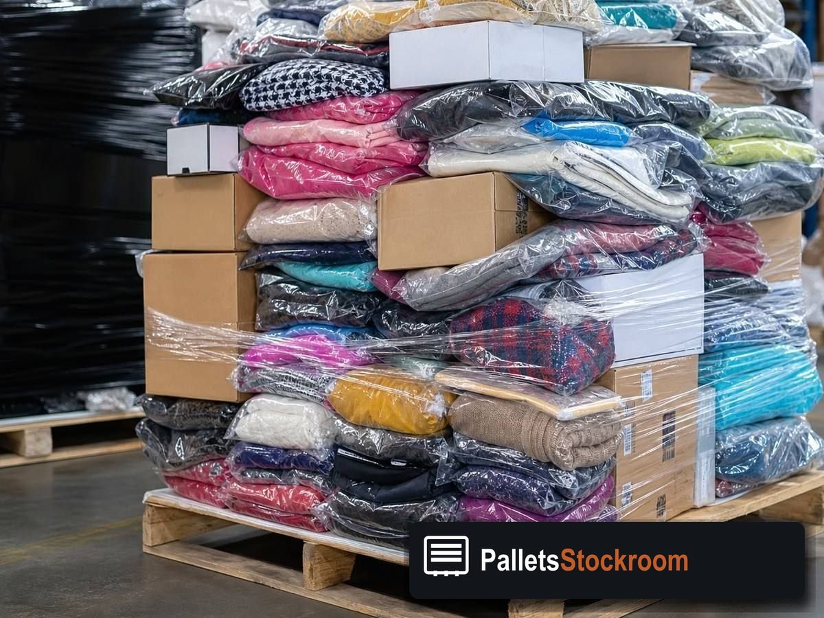 Men's Clothing Pallets — Contents / packed goods detail