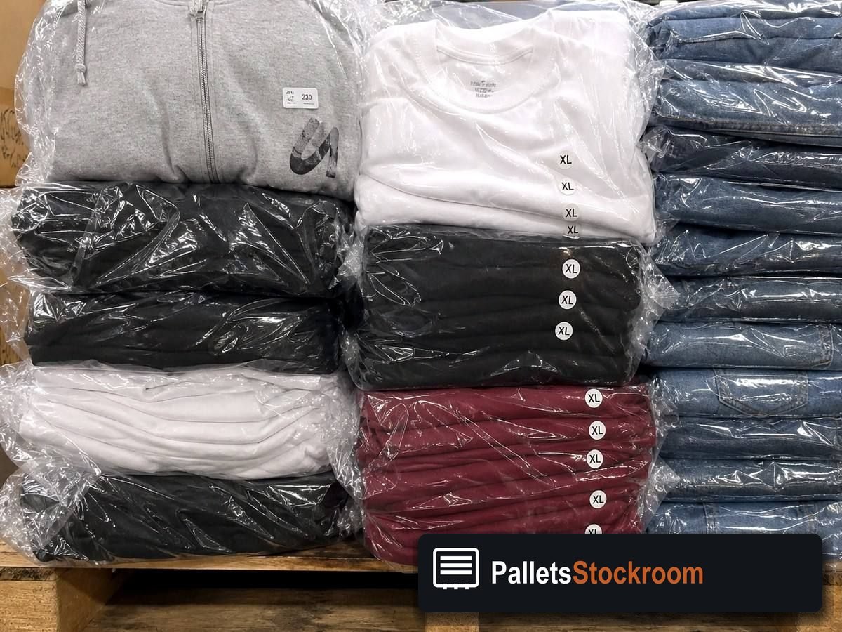 Men's Clothing Pallets — Warehouse / shipping context