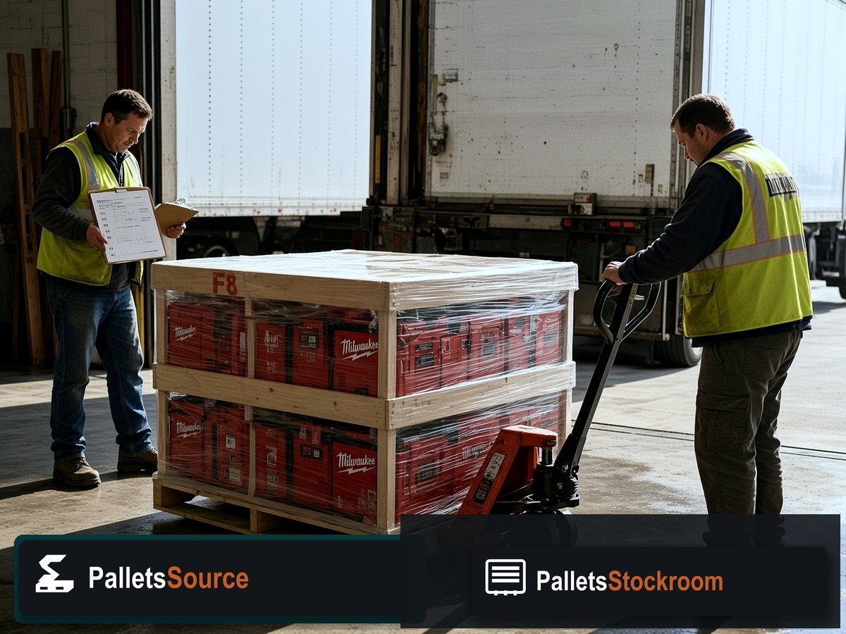 Milwaukee M18 Combo Pallets — Warehouse pallet / packing context
