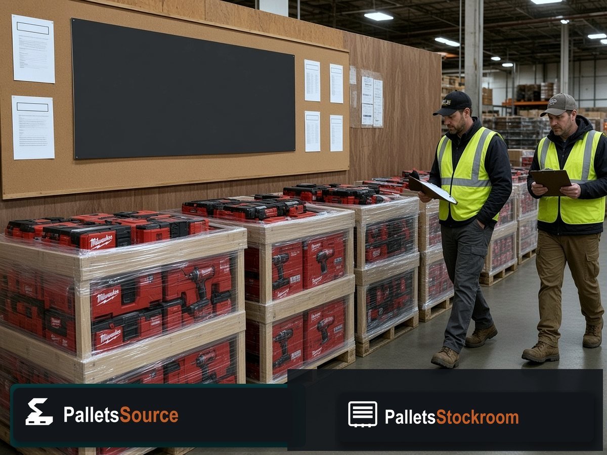 Milwaukee M18 Combo Pallets — Dock or aisle staging for freight