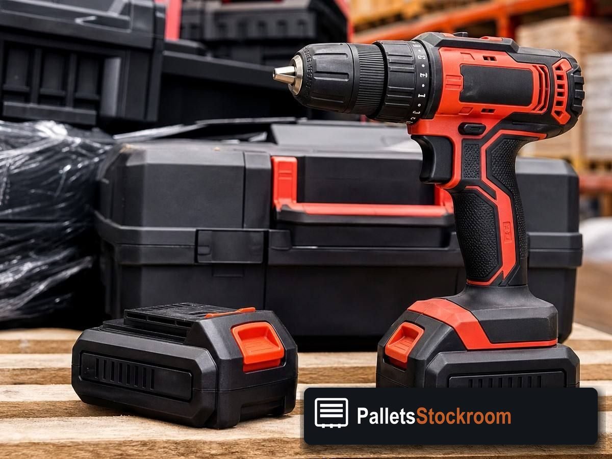 Milwaukee Tool Pallets — Pallet inventory close-up