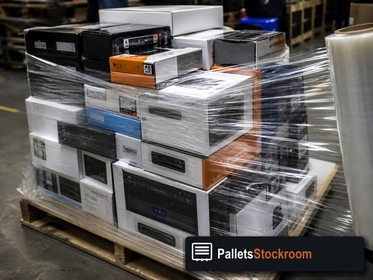 Mixed Electronics Pallets — Warehouse / shipping context