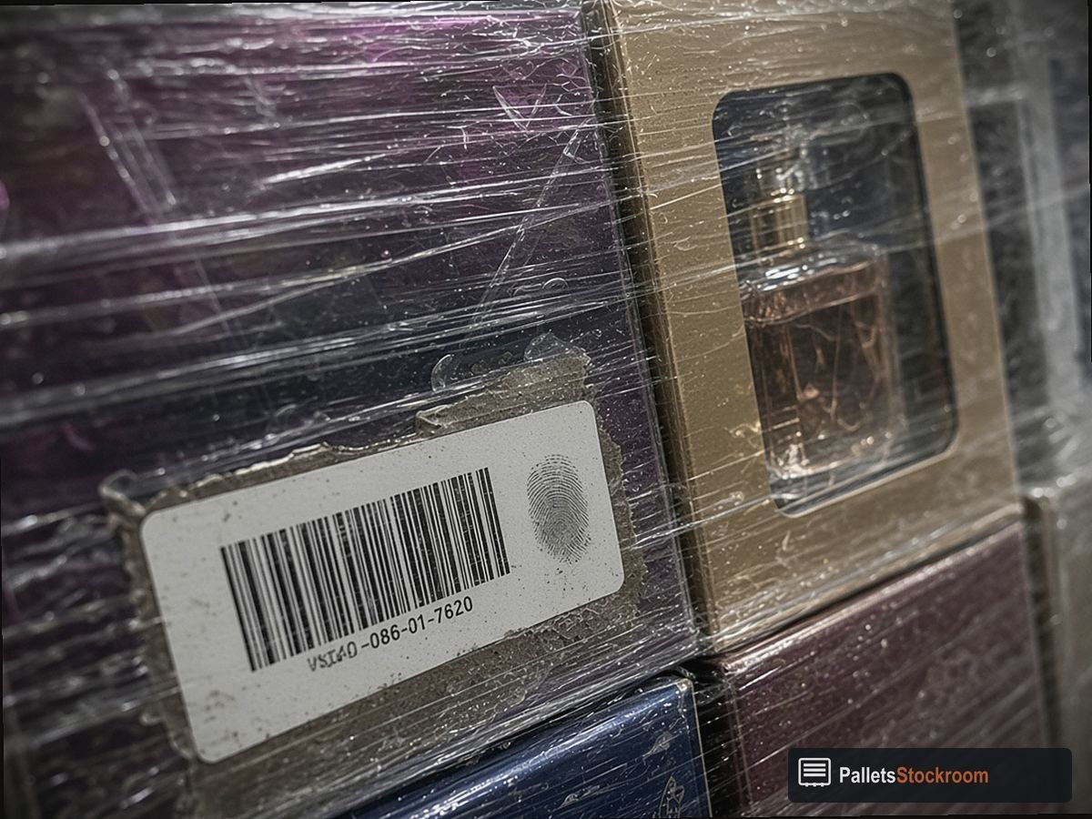 Mixed Perfume & Cologne Pallets — Fragrance assortment close-up