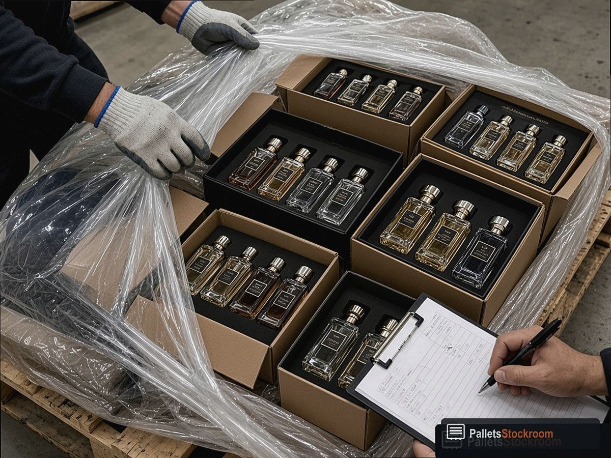 Mixed Perfume & Cologne Pallets — Gift-set and carton presentation