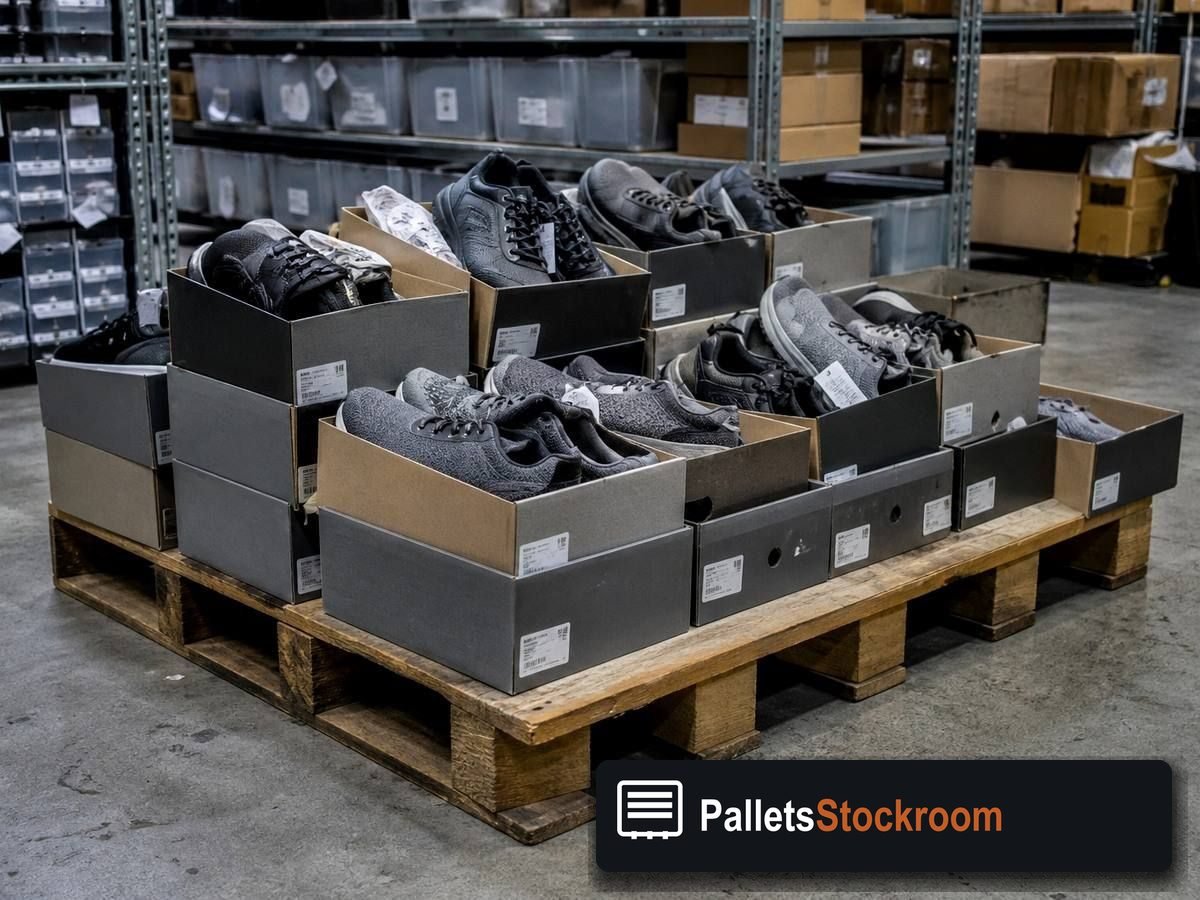 New Balance Shoe Pallets — Second pallet angle