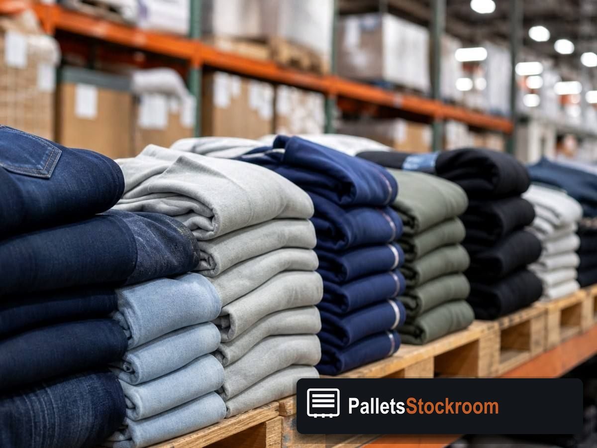 Nike Clothing Pallets — Full pallet view