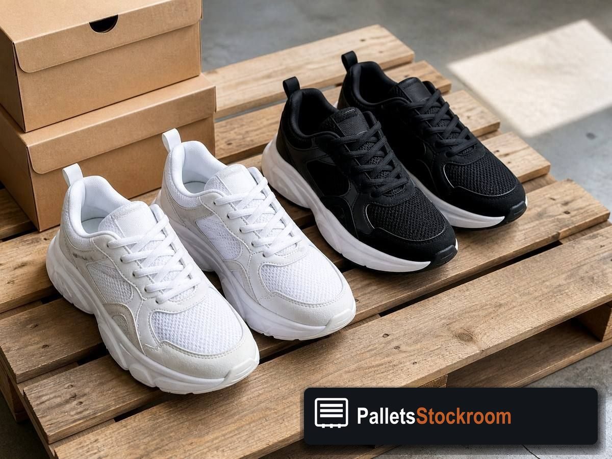Nike Shoe Pallets — Full pallet view