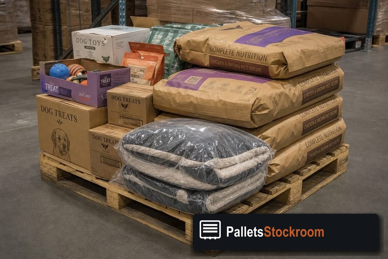 Pet Supply Pallets — Full pallet view