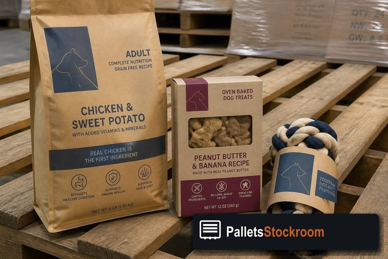 Pet Supply Pallets — Contents / packed goods detail