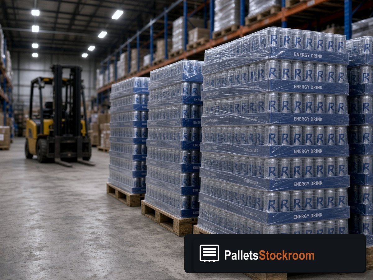 Red Bull Pallets — Warehouse pallet / packing context