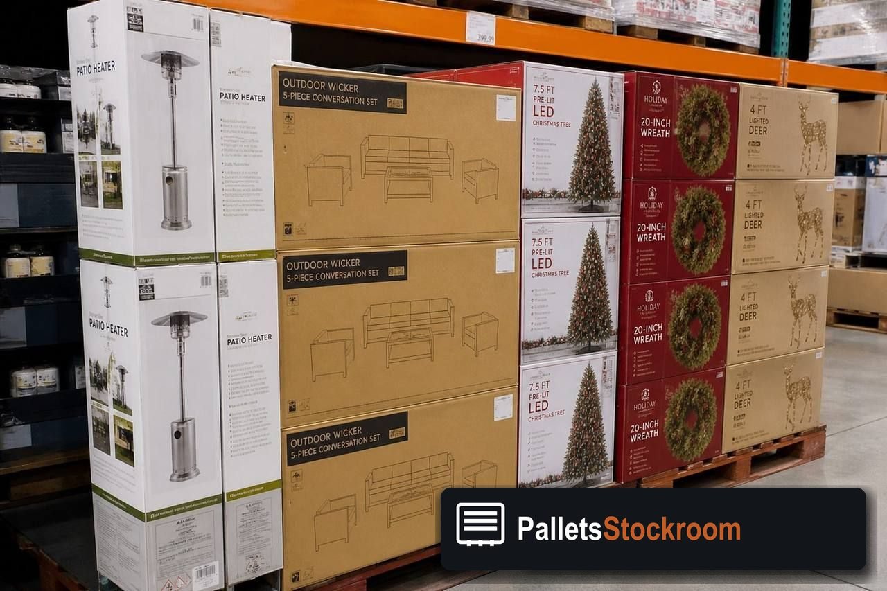 Seasonal Merchandise Pallets — Second pallet angle