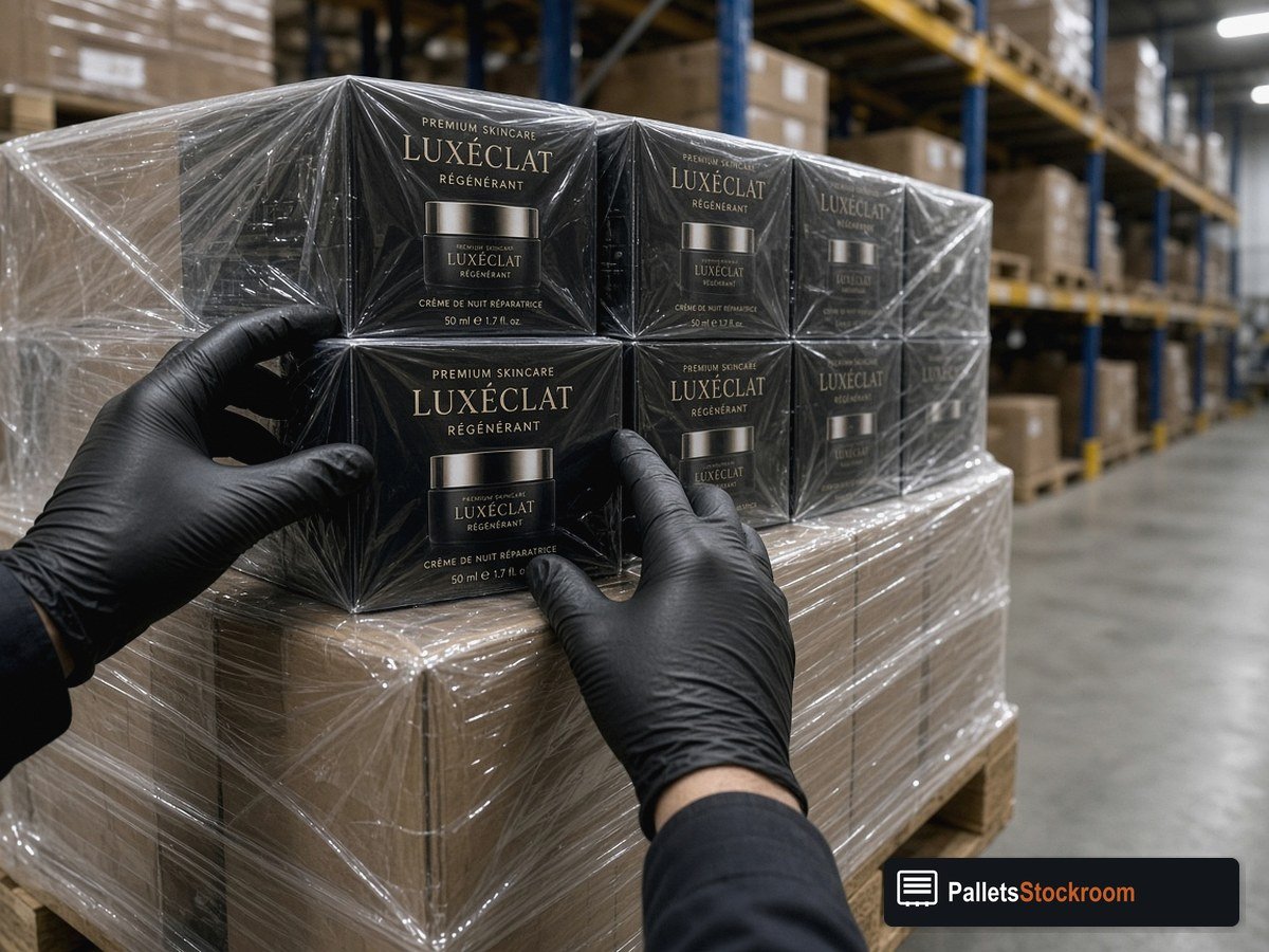 Sephora Wholesale Pallets — Warehouse pallet / packing context
