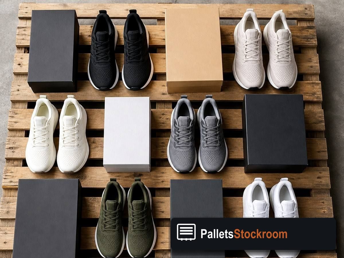 Shoe Pallets — Full pallet view